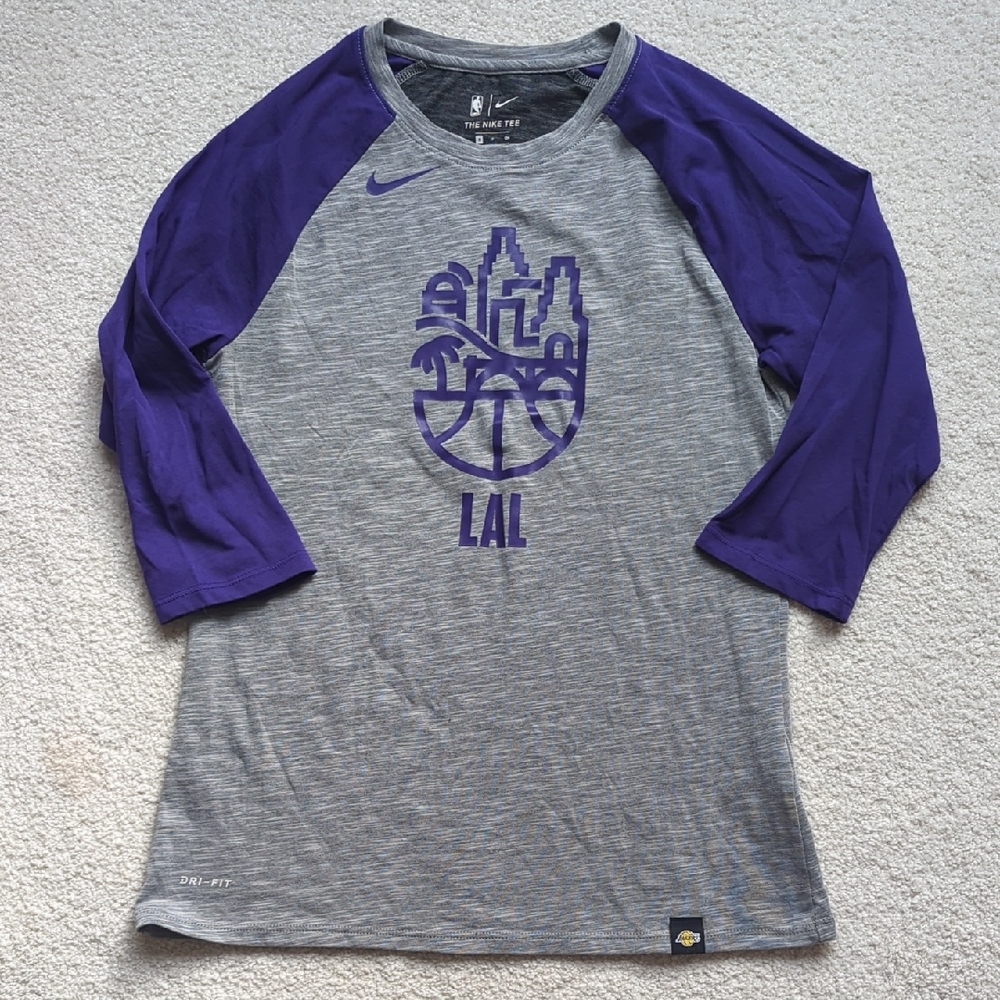 3 For $30. Nike Gray and Purple LAL Shirt